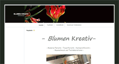 Desktop Screenshot of blumekreativ.de