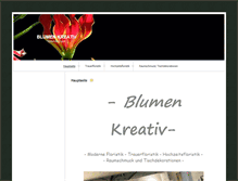 Tablet Screenshot of blumekreativ.de